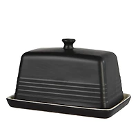 Old-fashioned butter dish - Black