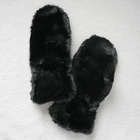 Black mittens - Fluffy