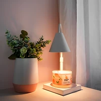 Lampe chauffante pour chandelle - Blanche