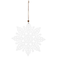 Large ornament - White snowflakes
