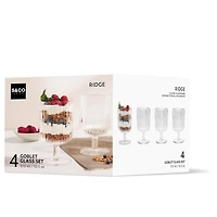 Ensemble de verre Ridge (4)