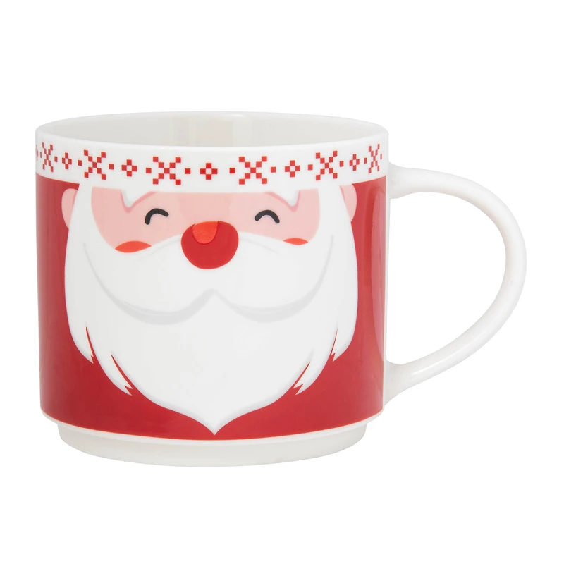 Ensemble de 2 tasses empilables - Père Noël