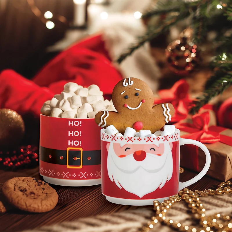 Set of 2 stacking cups - Santa Claus