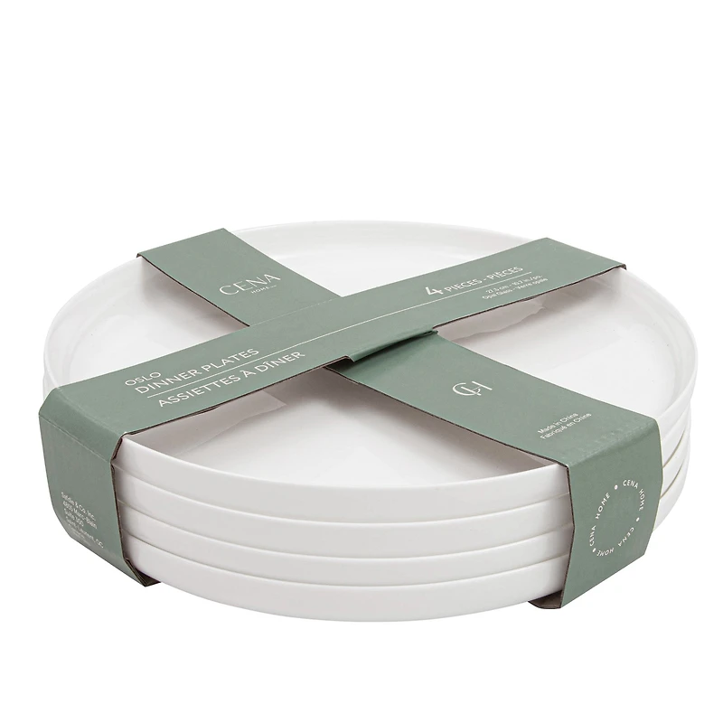 Set of 4 dinner plates - Oslo