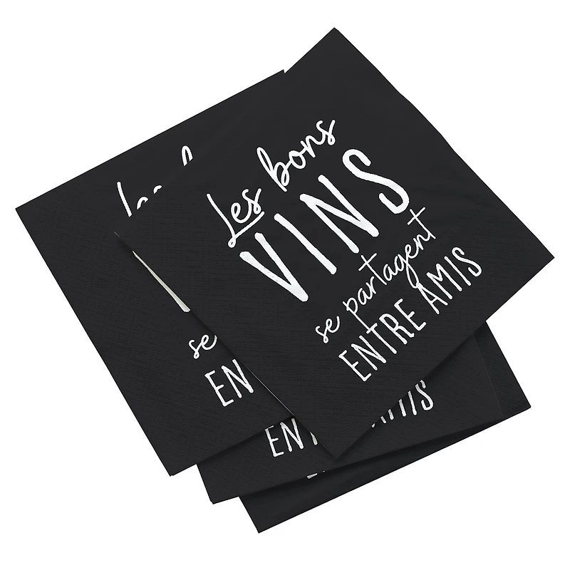 Table napkins - Les bons vins