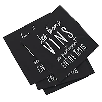 Table napkins - Les bons vins