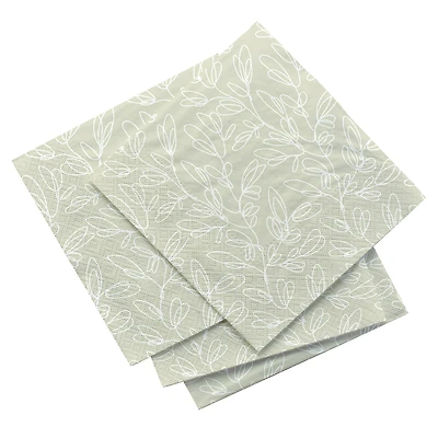 Serviettes de table - Jardin sauge