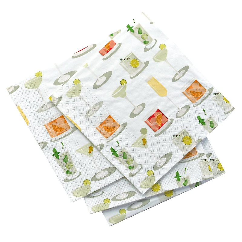 Serviettes de table - Cocktail ensoleillé