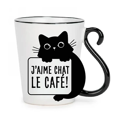 Tasse - J'aime chat le café!