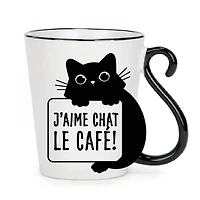 Tasse - J'aime chat le café!
