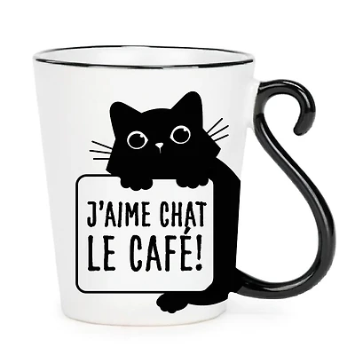 Tasse - J'aime chat le café!