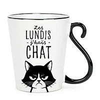 Mug - Les lundis j'haïs chat