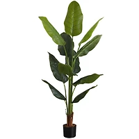 Strelitzia artificiel en pot