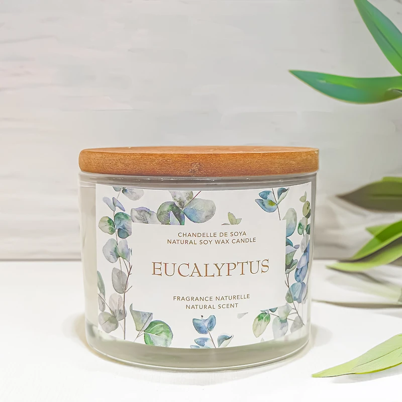 Chandelle 3 mèches à l'eucalyptus