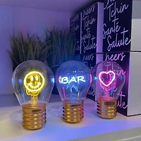Neon bulb - Smiley