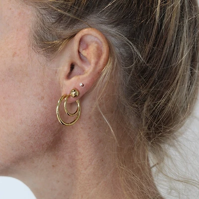 Boucles d’oreilles dorés - Anneaux