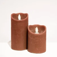 False flame pillar - Tobacco
