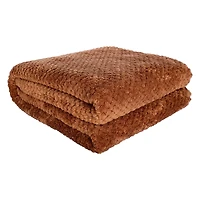 Kozy textured throw - Tabacco