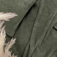Jeté tricot deluxe - Vert bouteille