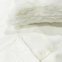 Coussin fausse fourrure poils courts