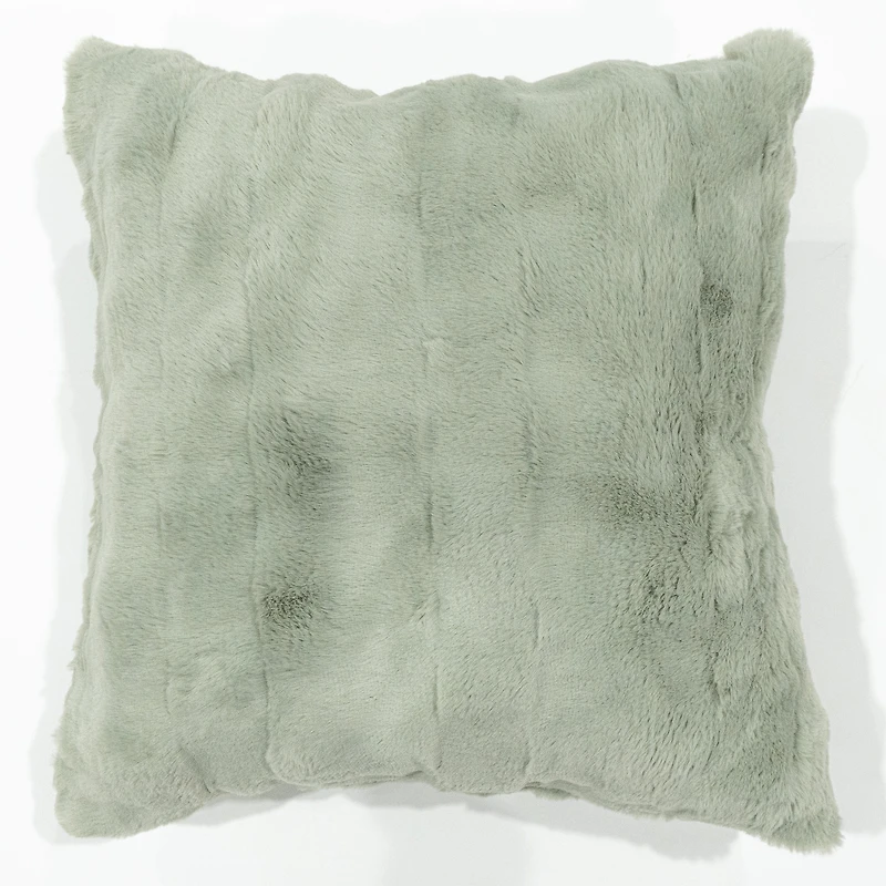 Faux fur short pile throw - Pink