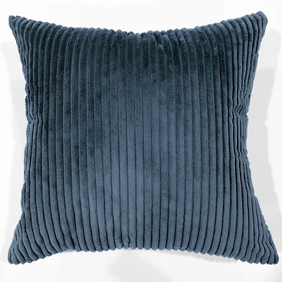 Ribbed cushion - Blue