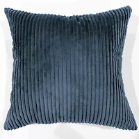 Ribbed cushion - Blue