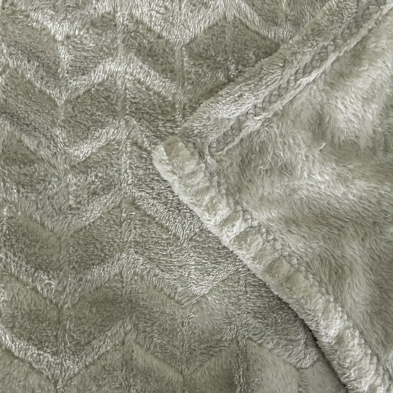 Plush throw - Sage
