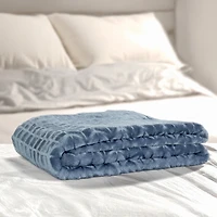 Plush throw - Blue