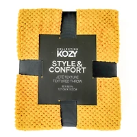 Textured throw - Yellow