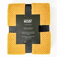 Textured throw - Yellow