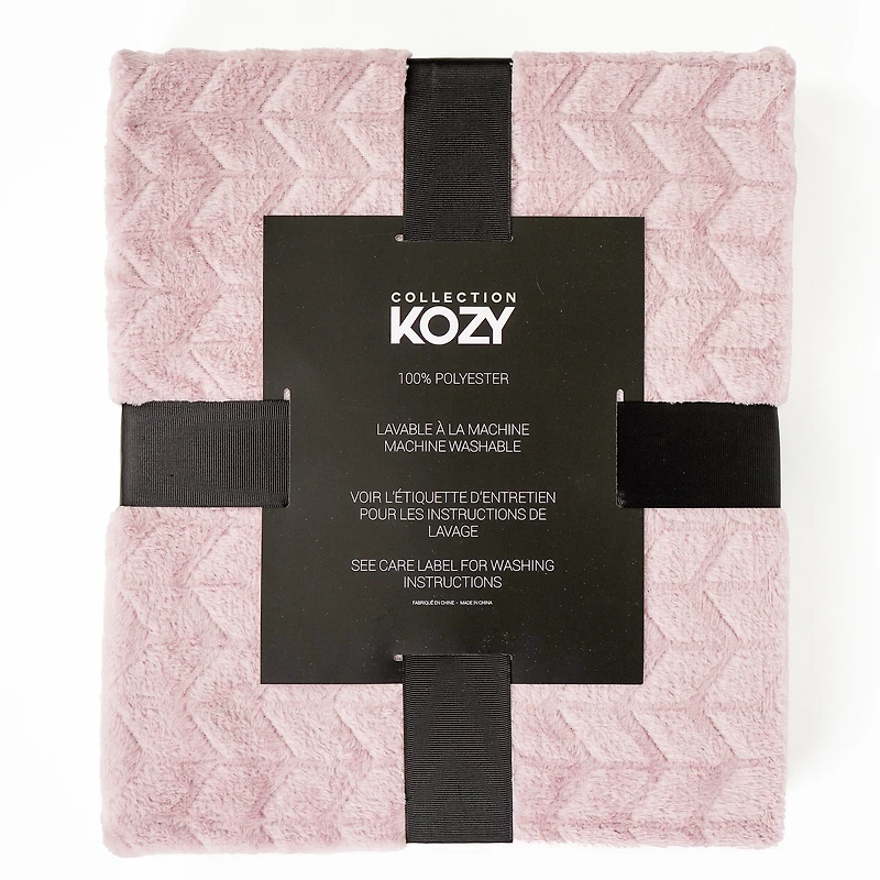Microflannel throw - Pink