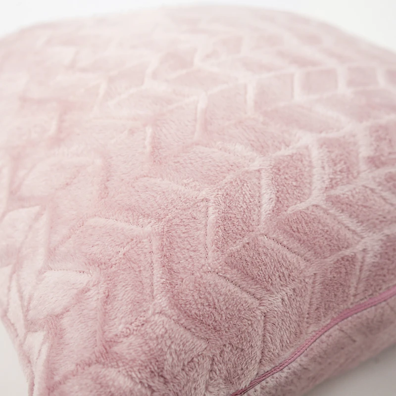 Coussin en microflanelle - Rose