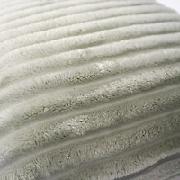 Coussin côtelé - Vert sauge