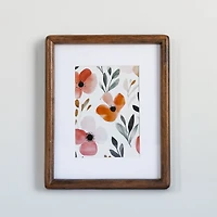 Cadre photo brun & arrondi - 5 x 7