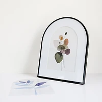 Cadre photo en forme d'arche noir - 5 x 7