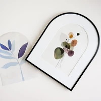 Cadre photo en forme d'arche noir - 5 x 7