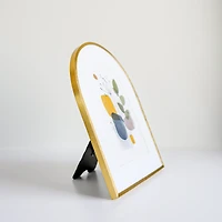 Golden arch-shaped photo frame - 5 x 7