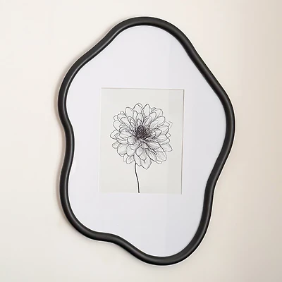 Irregular shaped photo frame - 8 x 10 black