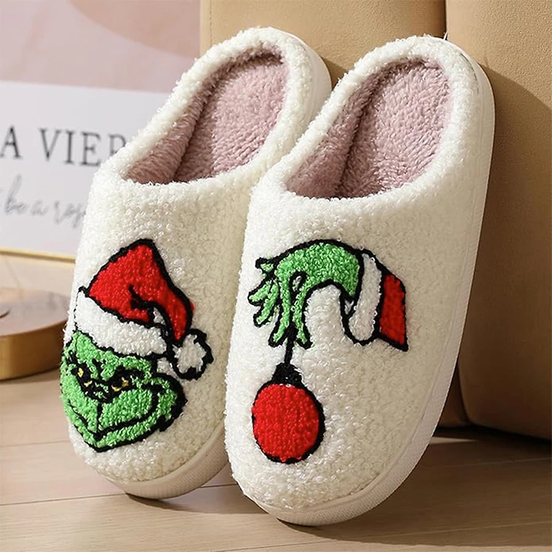 Patterned slipper - Grinch