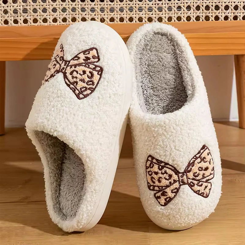 Pantoufle à motif - Boucle léopard