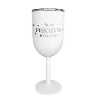 Verre à vin isotherme blanc - Amie