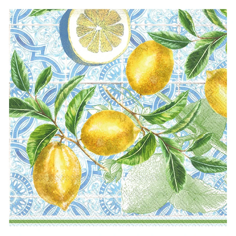 Serviettes de table - Citrons Amalfi