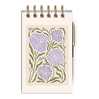 Notebook & pencil - Purple allium