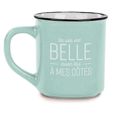 Vintage mug - La vie est belle