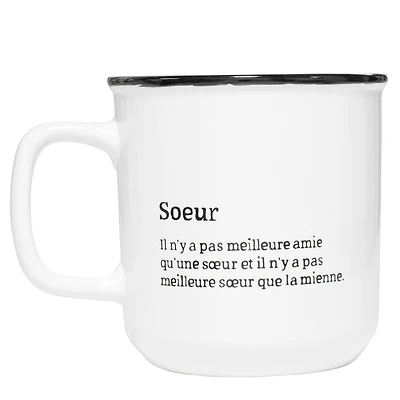 Tasse intérieur coloré - Soeur