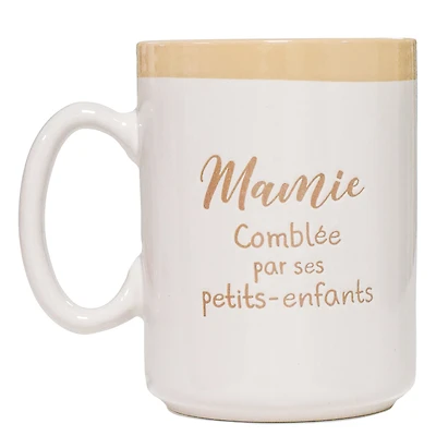 Tasse rustique beige - Mamie