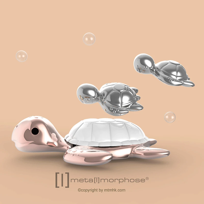 Porte-clé - Famille de tortues