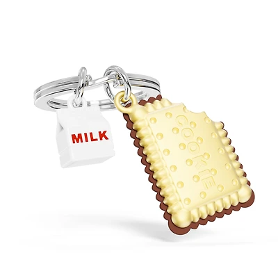 Porte-clé - Biscuit & lait