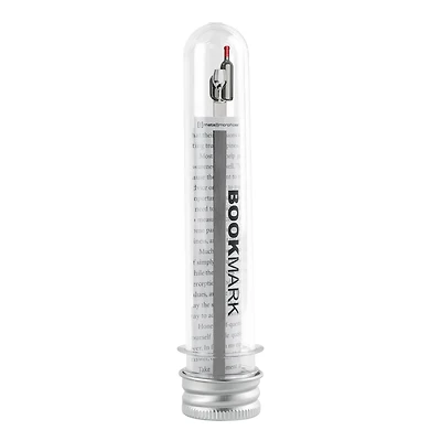 3D Bookmark - Bottle & glass